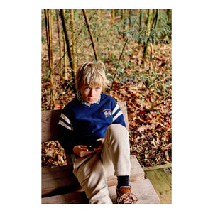 Arsène et Les Pipelettes - Godson Bio-Baumwoll-Sweatshirt | Marineblau