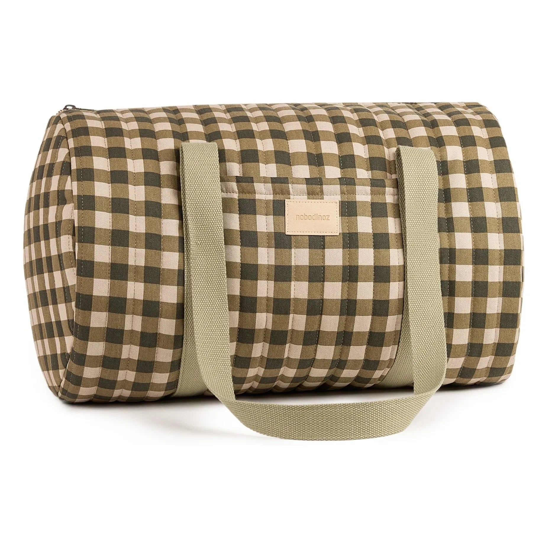 Nobodinoz – Hyde Park Weekend Bag Plaid | Grün