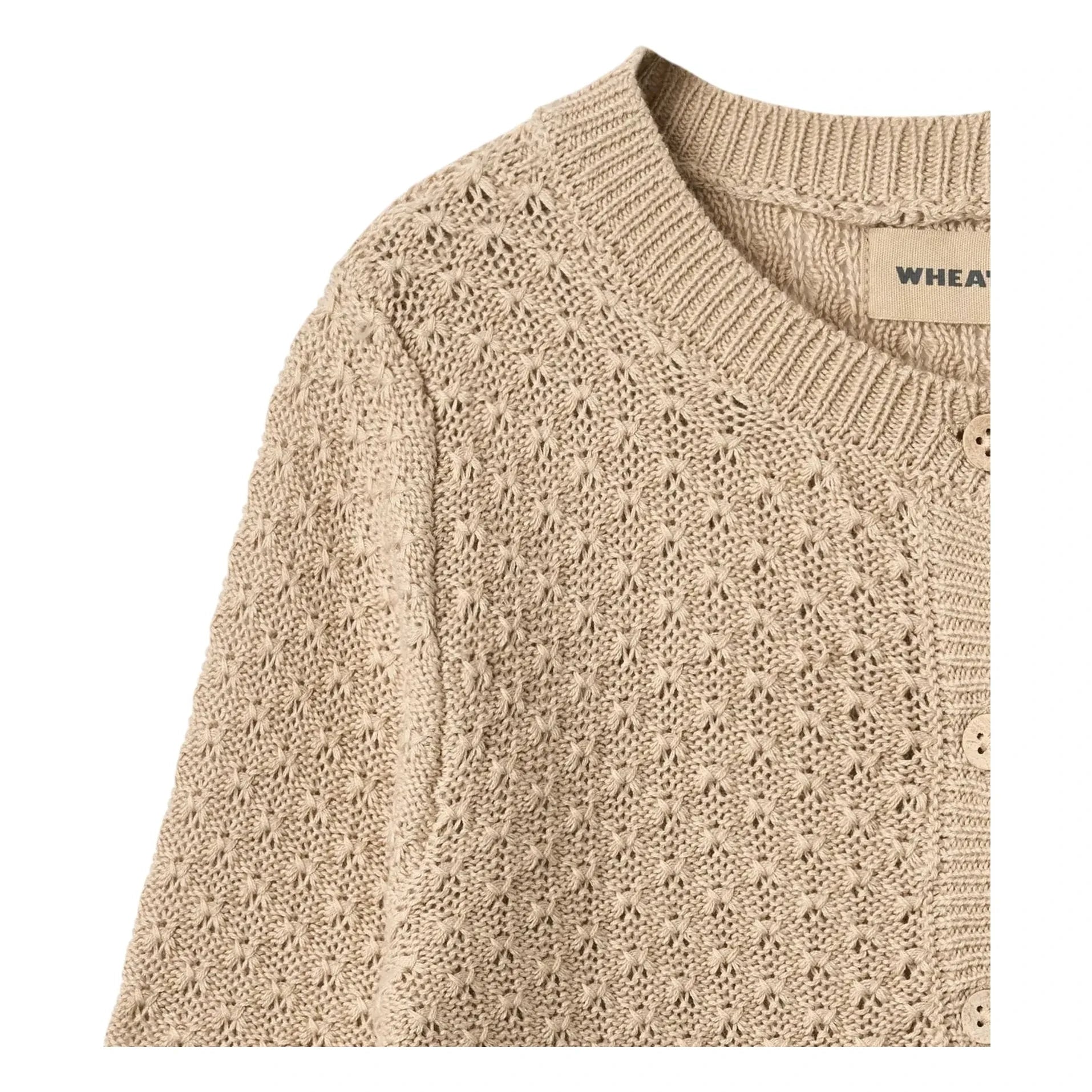 Weizen - Magnella Bio-Baumwoll-Cardigan | Ecru
