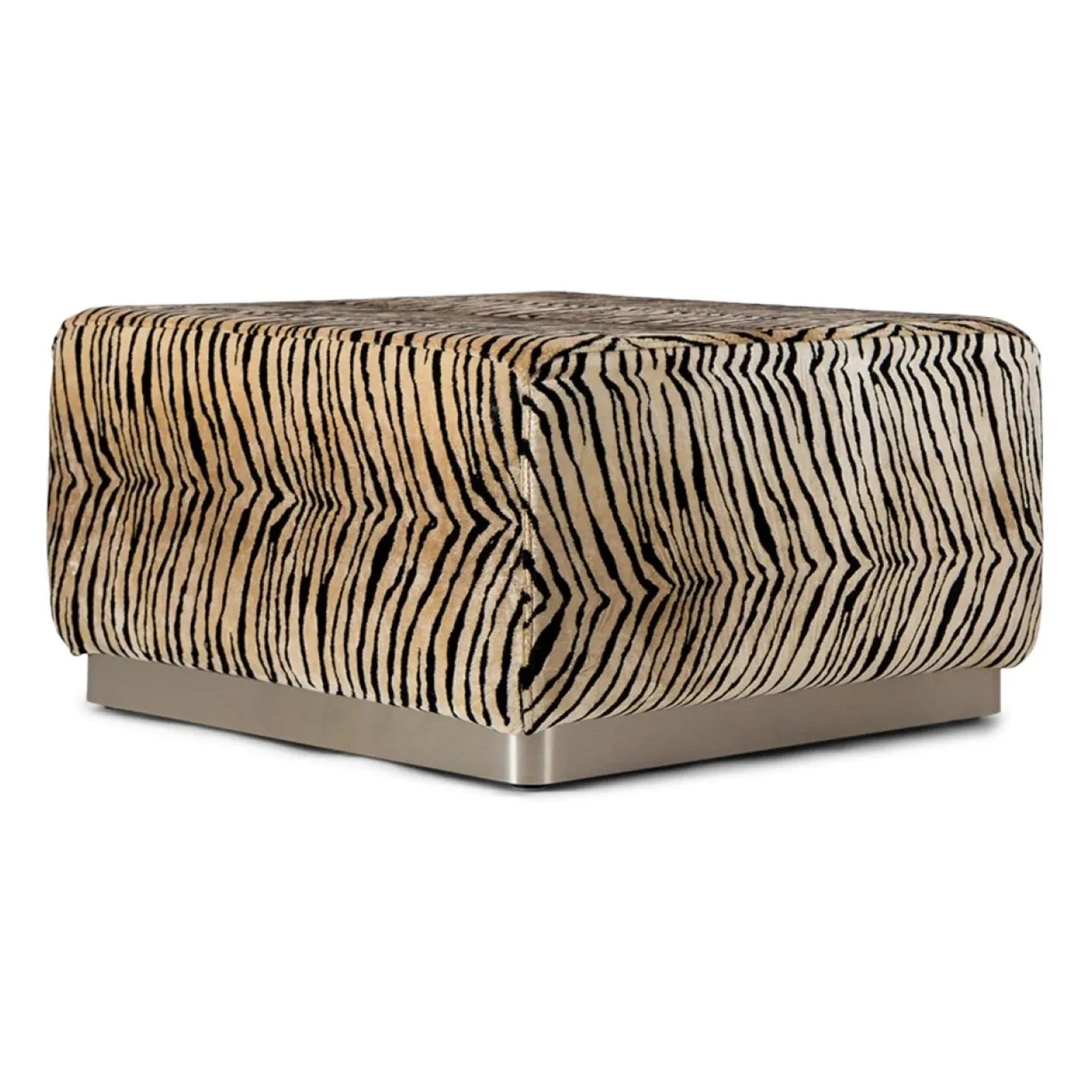 The Socialite Family - Rotondo Samt-Pouf | Tiger
