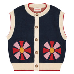 Bobo Choses - Kaleidoskop Bio-Baumwoll-Strickjacke | Marineblau