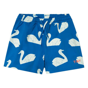 Tinycottons - Badeshorts mit blauen Schwänen