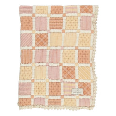 Bebe Organic - Mai Bio-Baumwoll-Patchwork-Decke | Gelb
