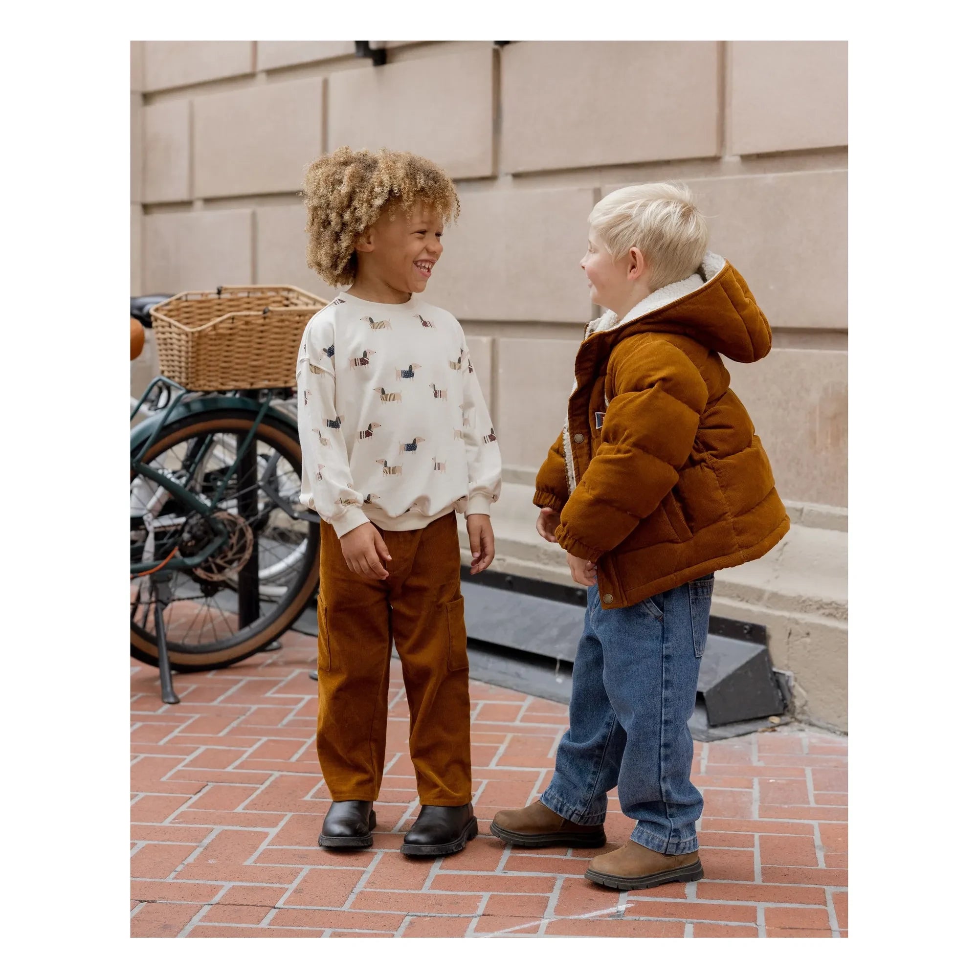 Rylee + Cru - Noel-Hunde-Sweatshirt | Elfenbein