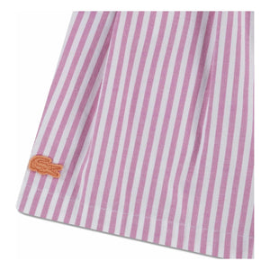 Lacoste - Gestreifte Bio-Baumwoll-Pinch-Shorts | Rosa
