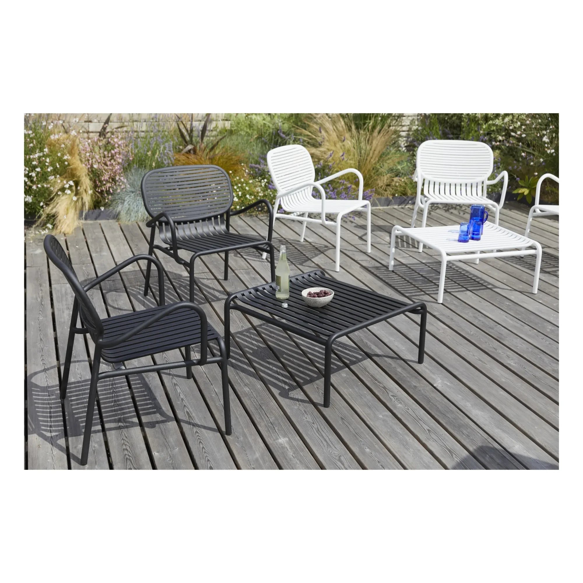 Kleiner Backfisch - Wochenend-Sofa - 2er Set | Schwarz