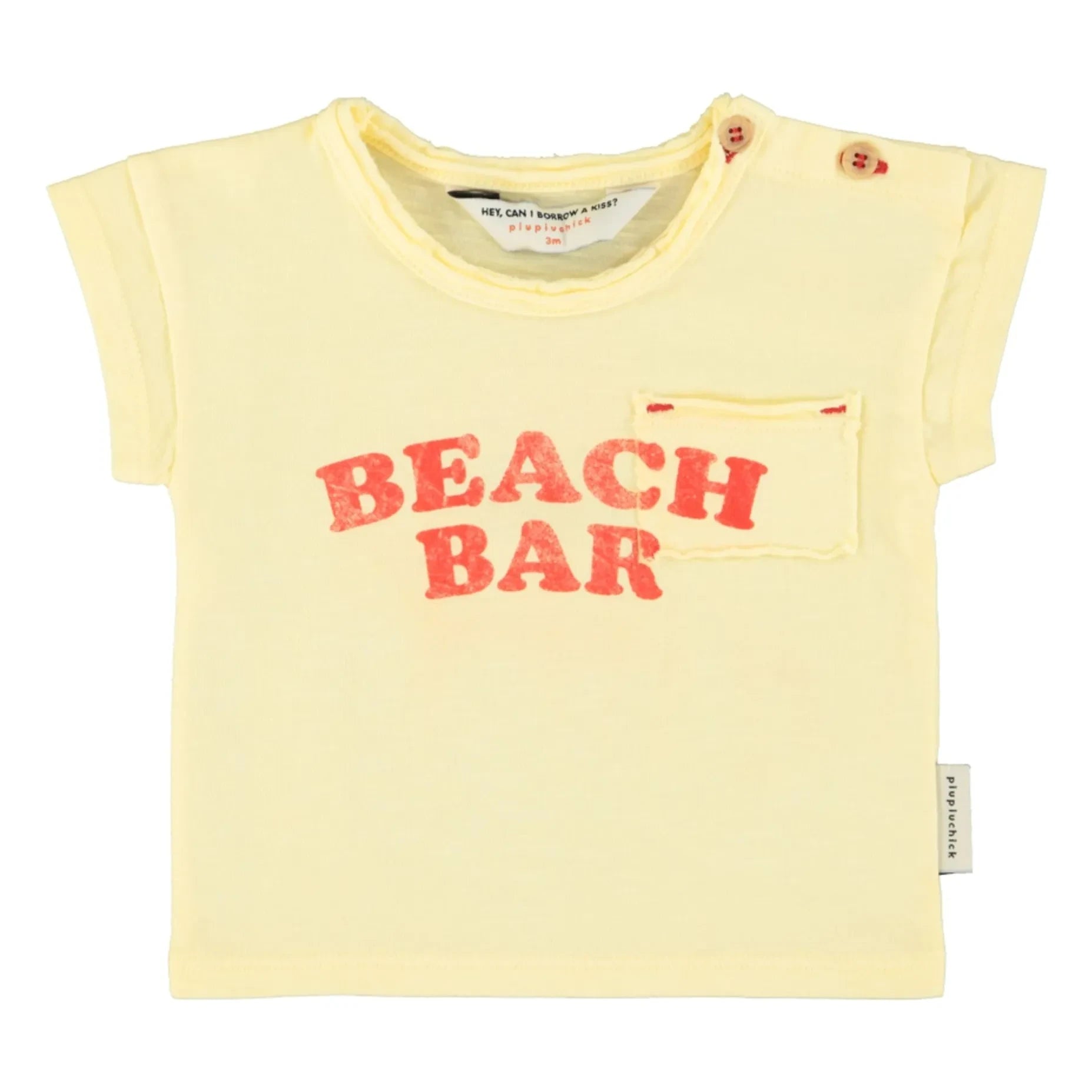 Piupiuchick - T-Shirt „Strandbar“ | Gelb