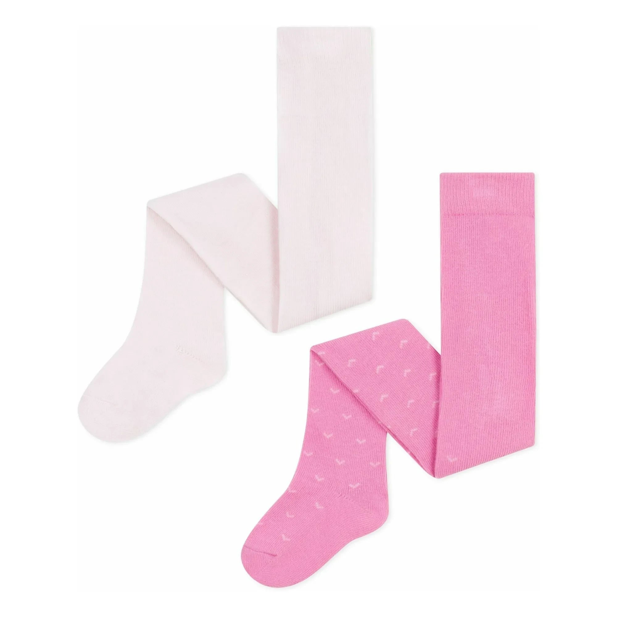 Petit Bateau - 2er Set Hohe Socken | Rosa