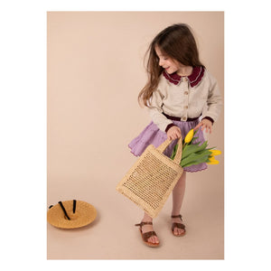 Loir - Chiné Bolero Strickjacke | Beige