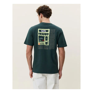 Les Deux - T-Shirt Café | Dunkelgrün