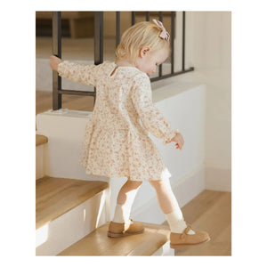 Quincy Mae - Bio-Baumwoll Blumenkleid | Elfenbein
