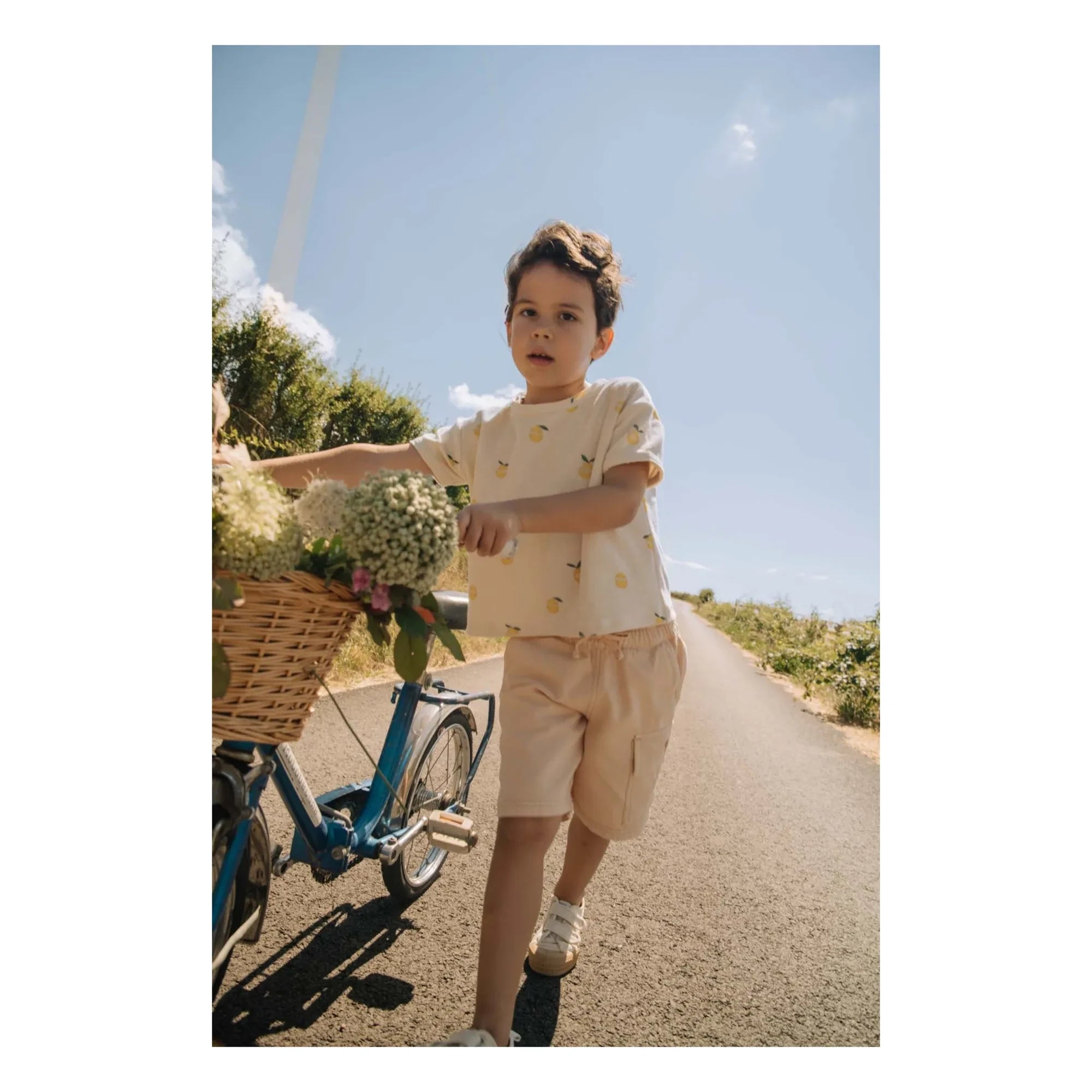 Studio Bohème - Cargo Bermudas aus Bio-Baumwolle | Beige