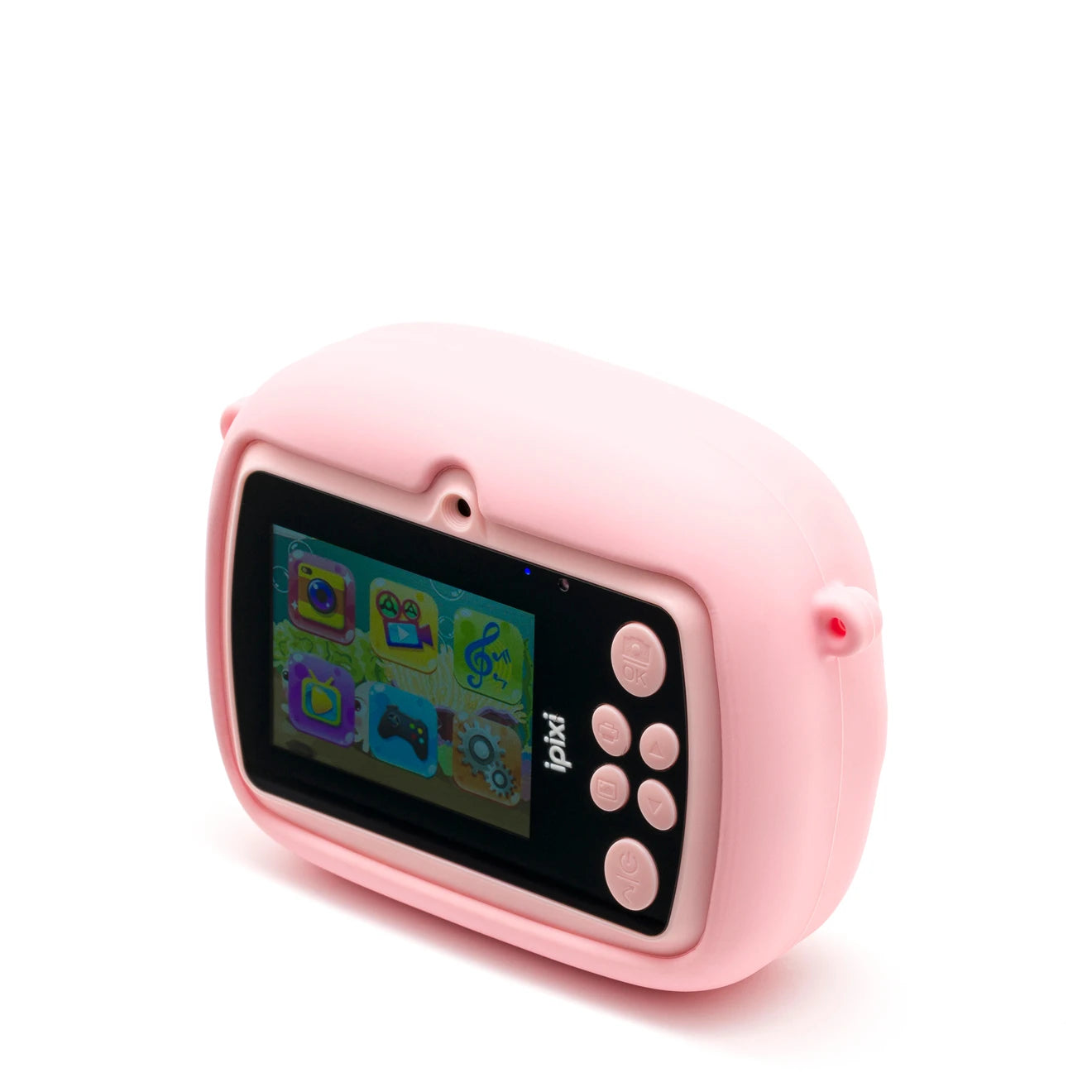 iPixi - Neşeli Domuzcuk Anında Baskılı Pembe Çocuk Fotoğraf Makinesi