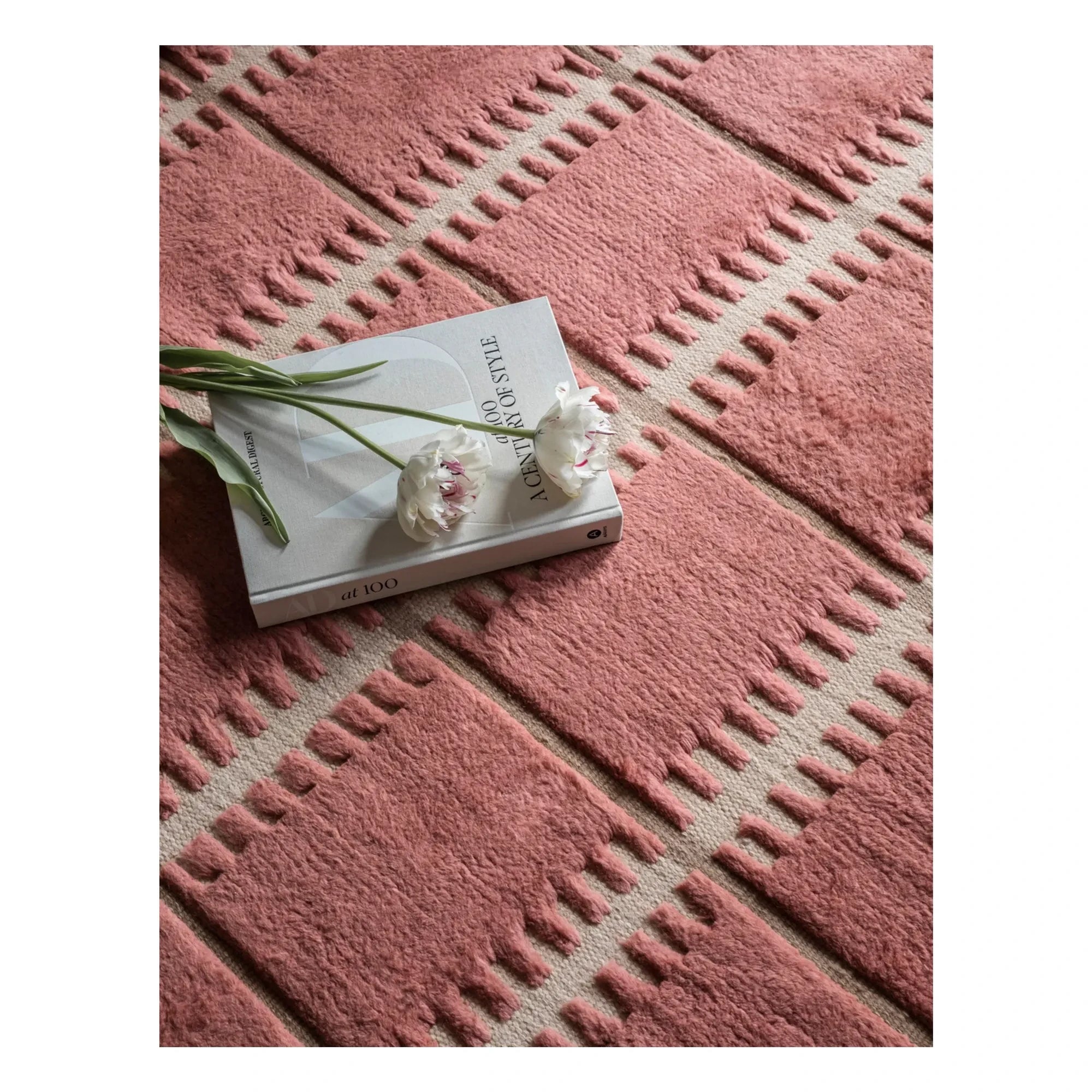 Layered - Wollteppich Lilly | Rosa