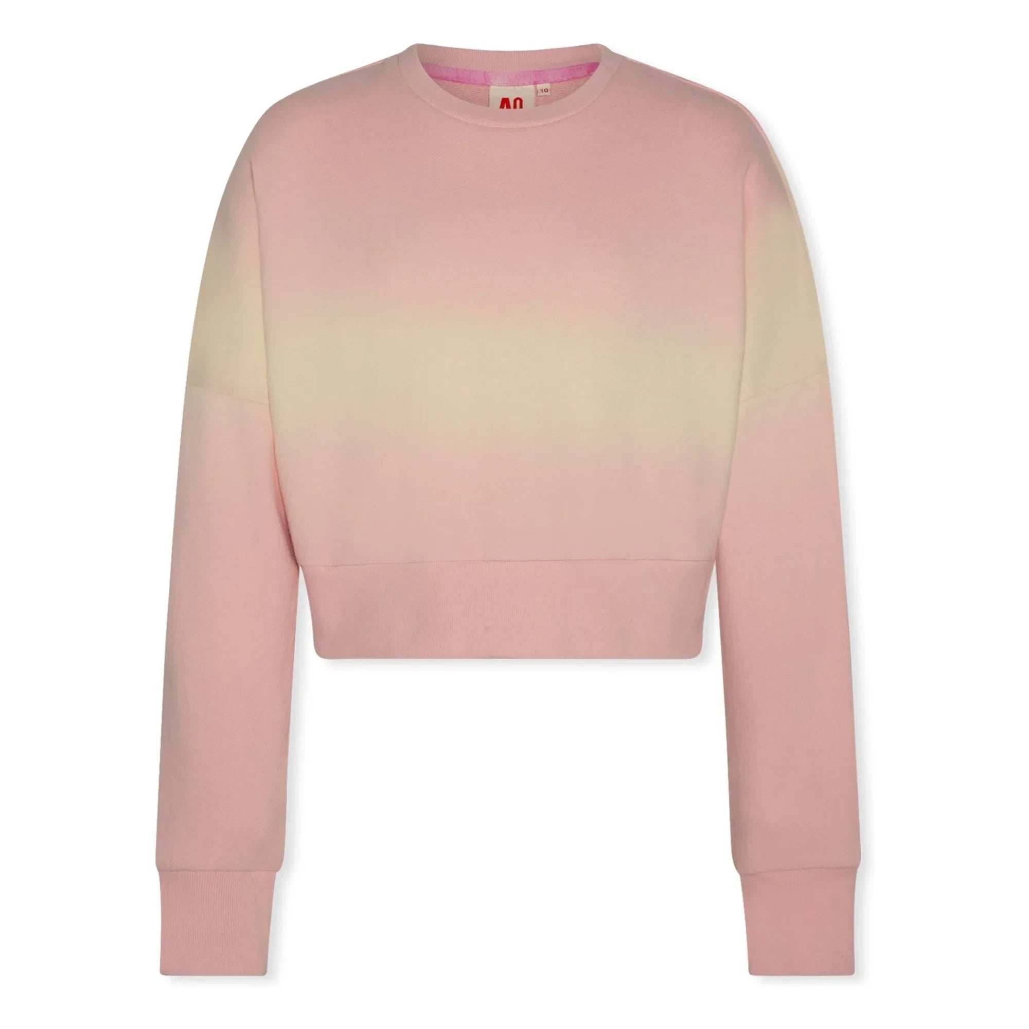 AO76 - Abby Dip Dye Recyceltes Baumwoll-Sweatshirt | Hellrosa