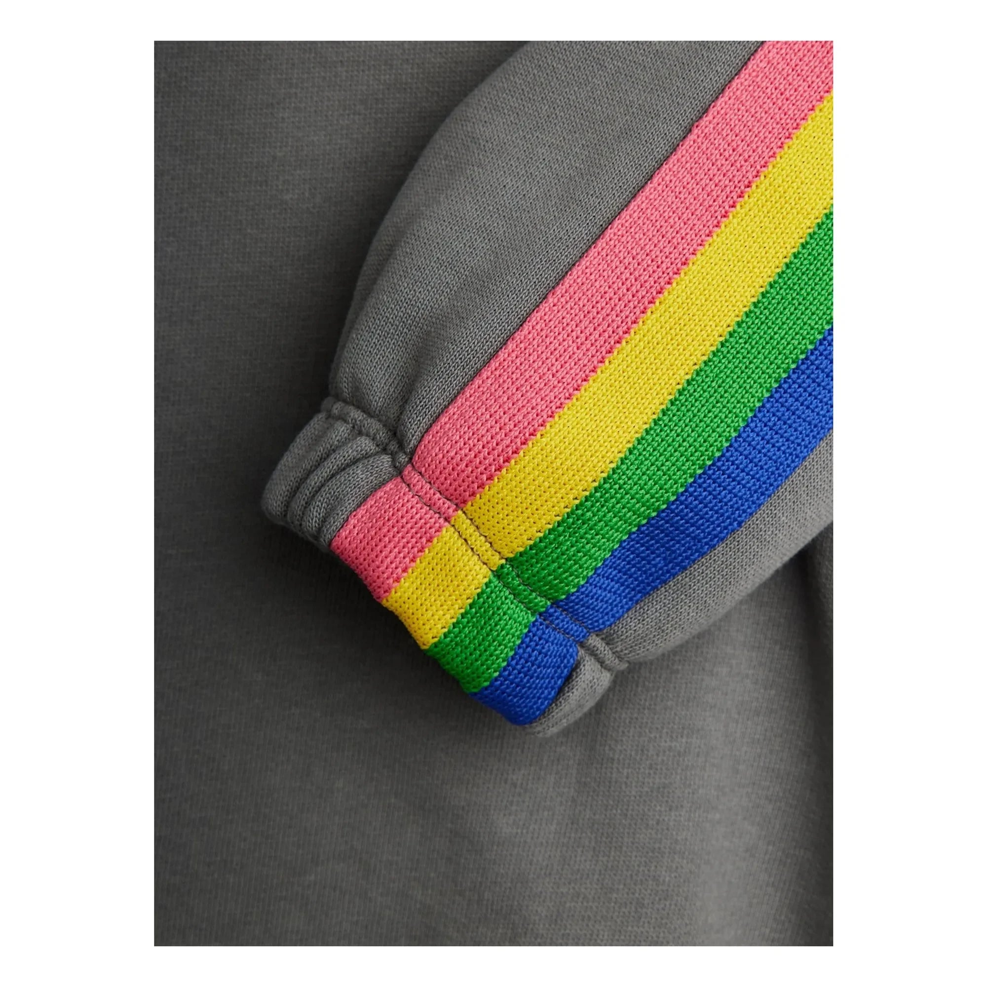 Mini Rodini - Arc en Ciel Bio-Baumwoll-Sweatshirt | Grau