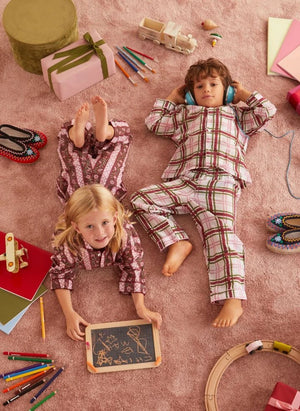 Folkloore - Blumendesign Pyjama - Folkloore x Smallable | Grün