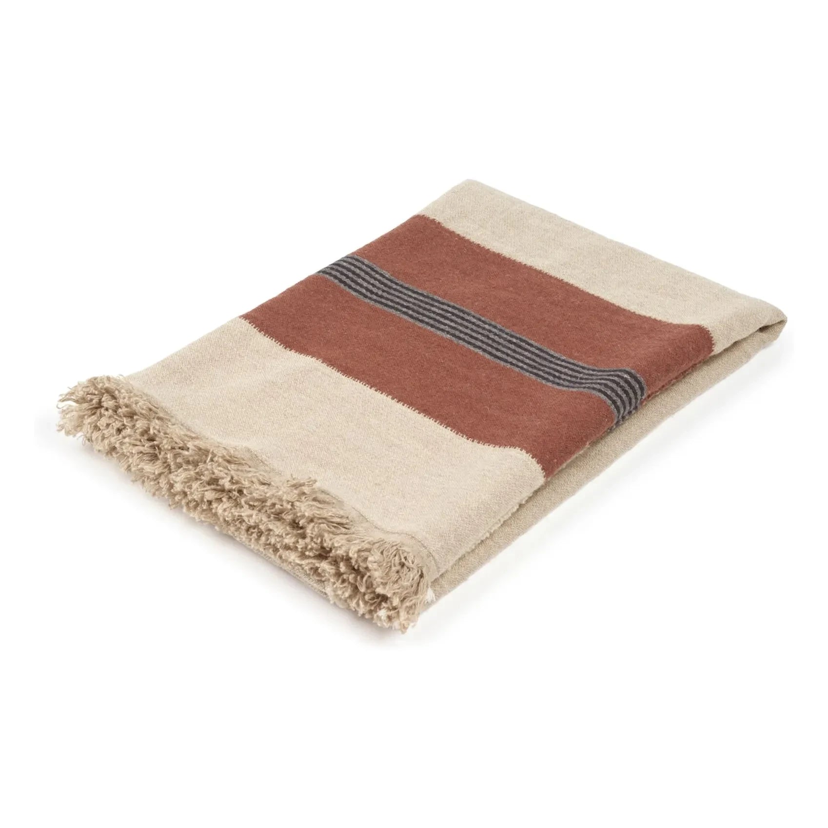 Libeco - Sienna Leinenplaid | Braun