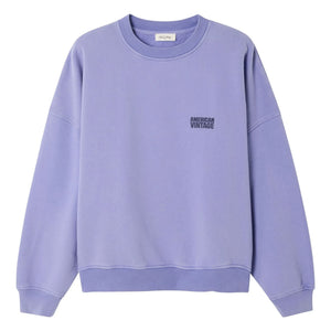 American Vintage - Plizzy Baumwoll-Sweatshirt | Lavendel