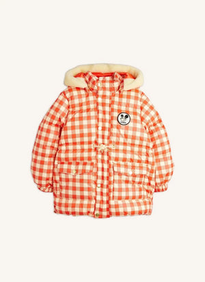 Mini Rodini - Ritzratz Gingham şişme mont | Kırmızı