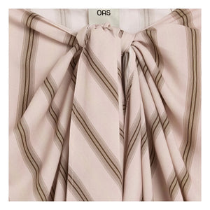 OAS - Gelato Cyan Gestreiftes Pareo | Verwaschenes Rosa