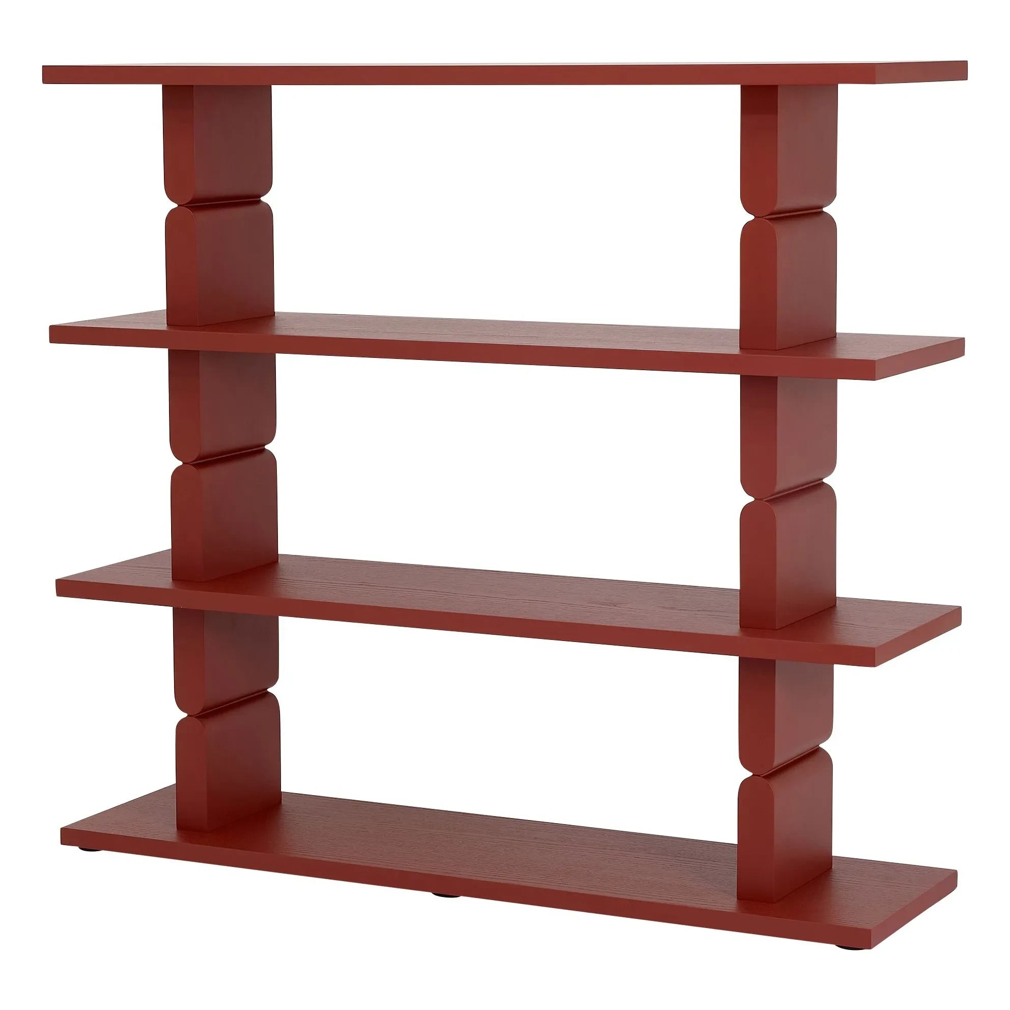 Nobodinoz - Noon Bücherregal aus lackiertem Holz | Rouge Brun