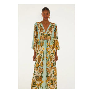 Farm Rio - Marine Garden Kum Rengi Elbise | Turuncu