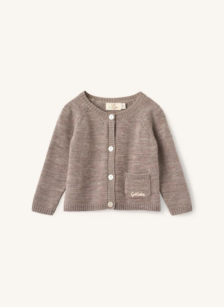 Copenhagen Colors - Merinos Yünlü Hırka ve Tayt Seti | Taupe Brown