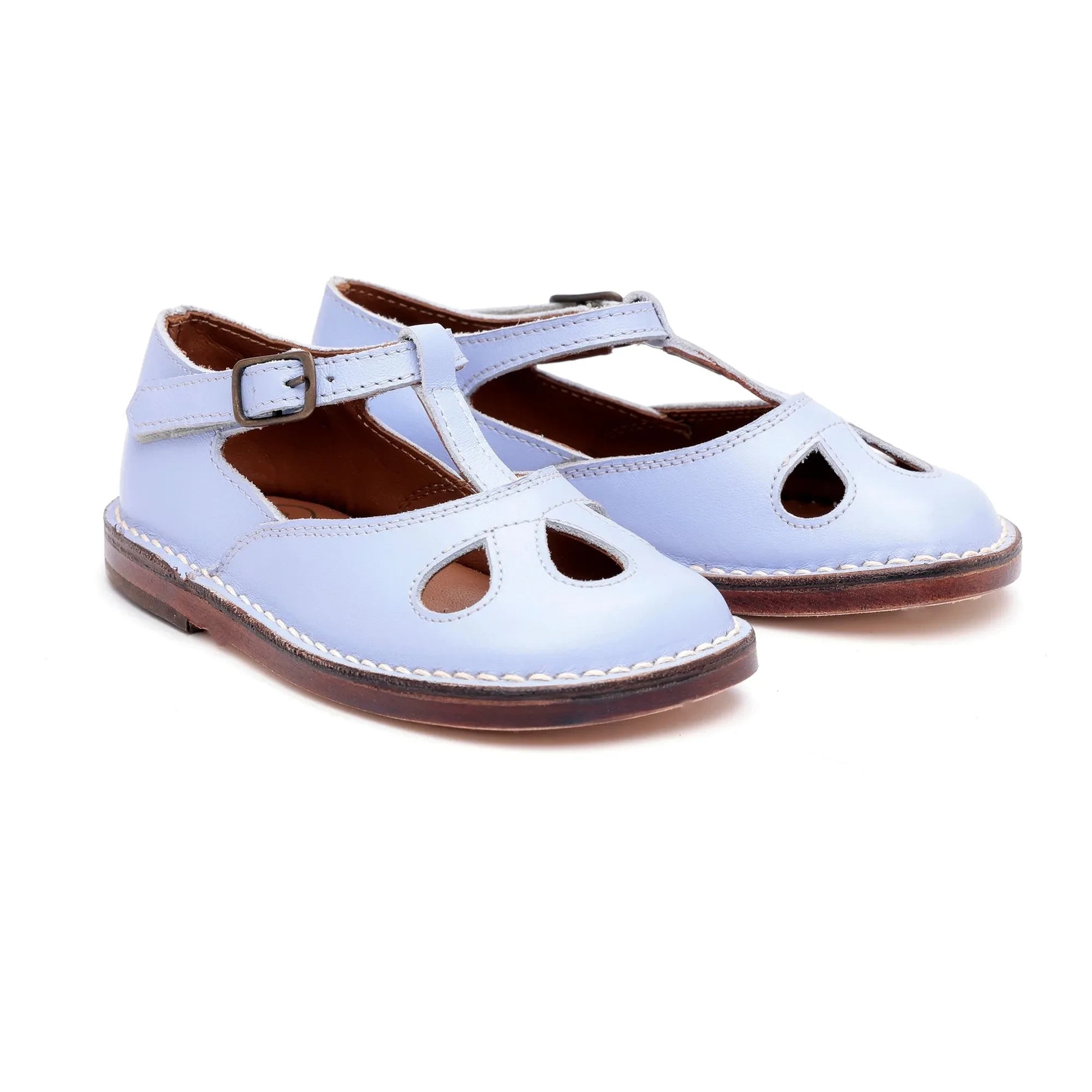 Pèpè – Zerkratzte Schuhe | Himmelblau