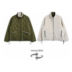 Taion - Militärische Wendbare Stehkragen-Jacke | Khaki