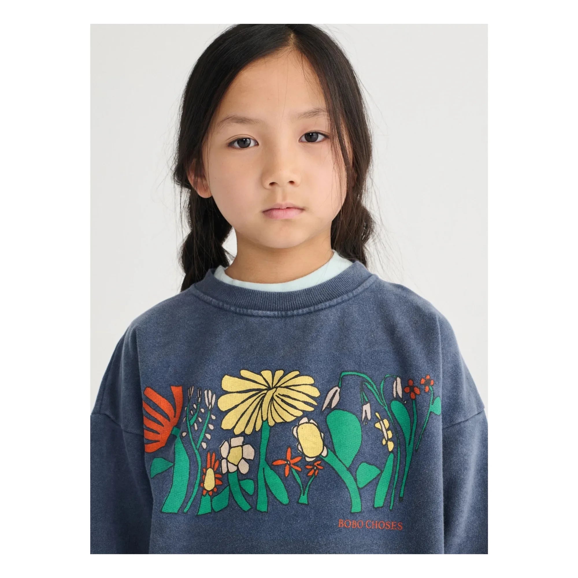 Bobo Choses - Herbalist Bio-Baumwoll-Sweatshirt | Marineblau