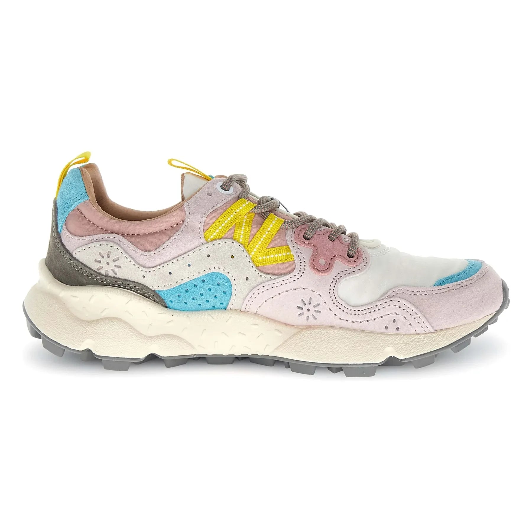 Flower Mountain - Yamano 3 Sneaker aus Wildleder und Nylon | Hellrosa
