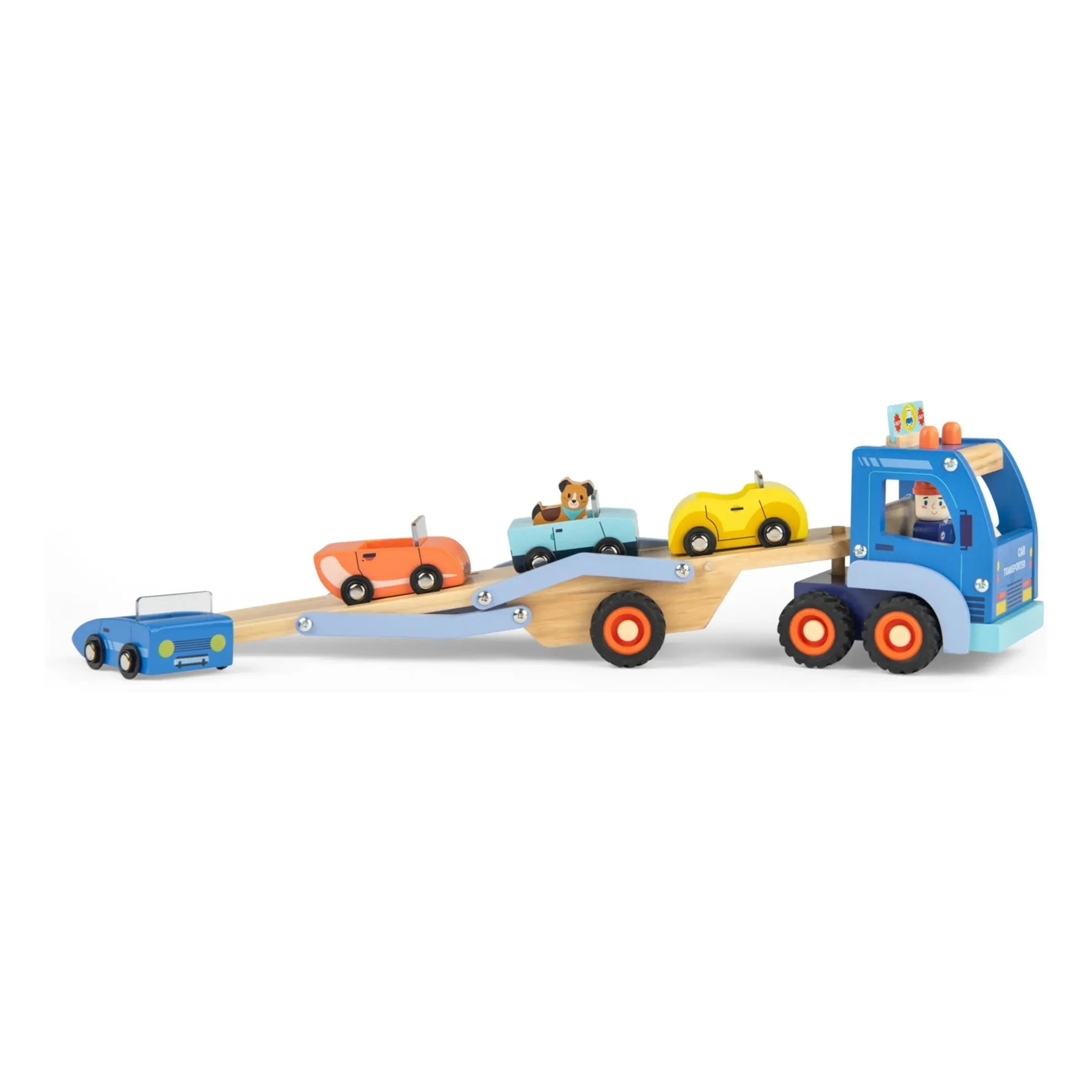 Moulin Roty - Autotransporter und Zubehör | Blau