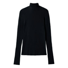 Bompard - Kaschmir Ultra Feiner Nahtloser Rollkragenpullover | Schwarz