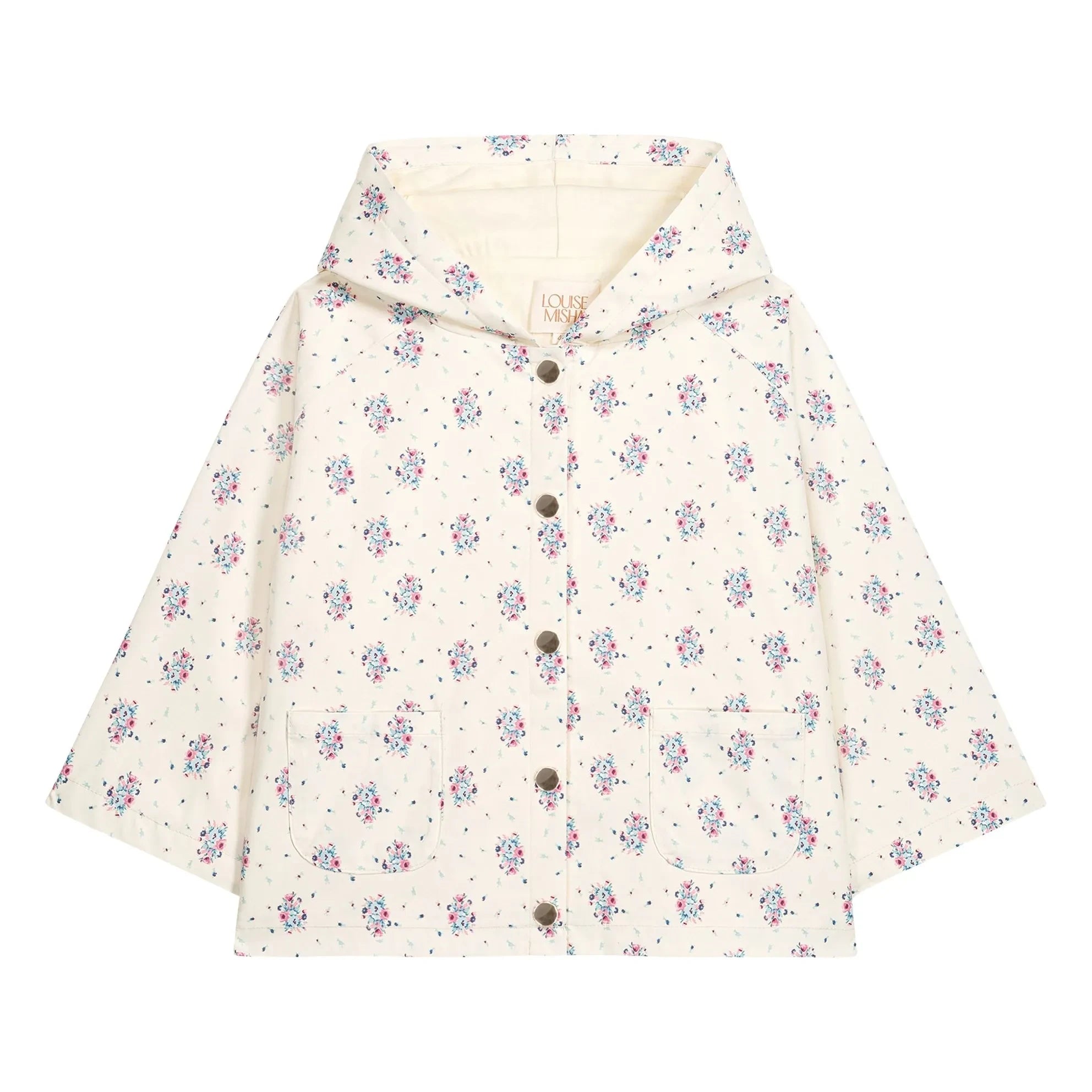 Louise Misha - Regenmantel Felvet Fleuri | Creme