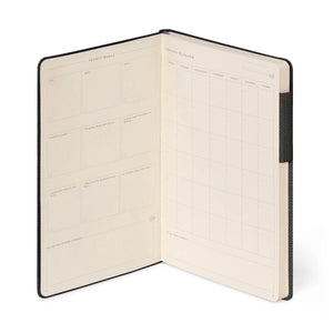 Legami - Gestreiftes Notizbuch, Monochrom Weiche Abdeckung - Tiefgrafit - Mein Notizbuch