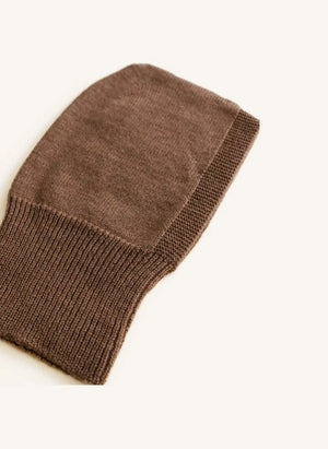 Hvid - Eddy Zwei-Farben-Merino-Woll-Balaklava | Mocha