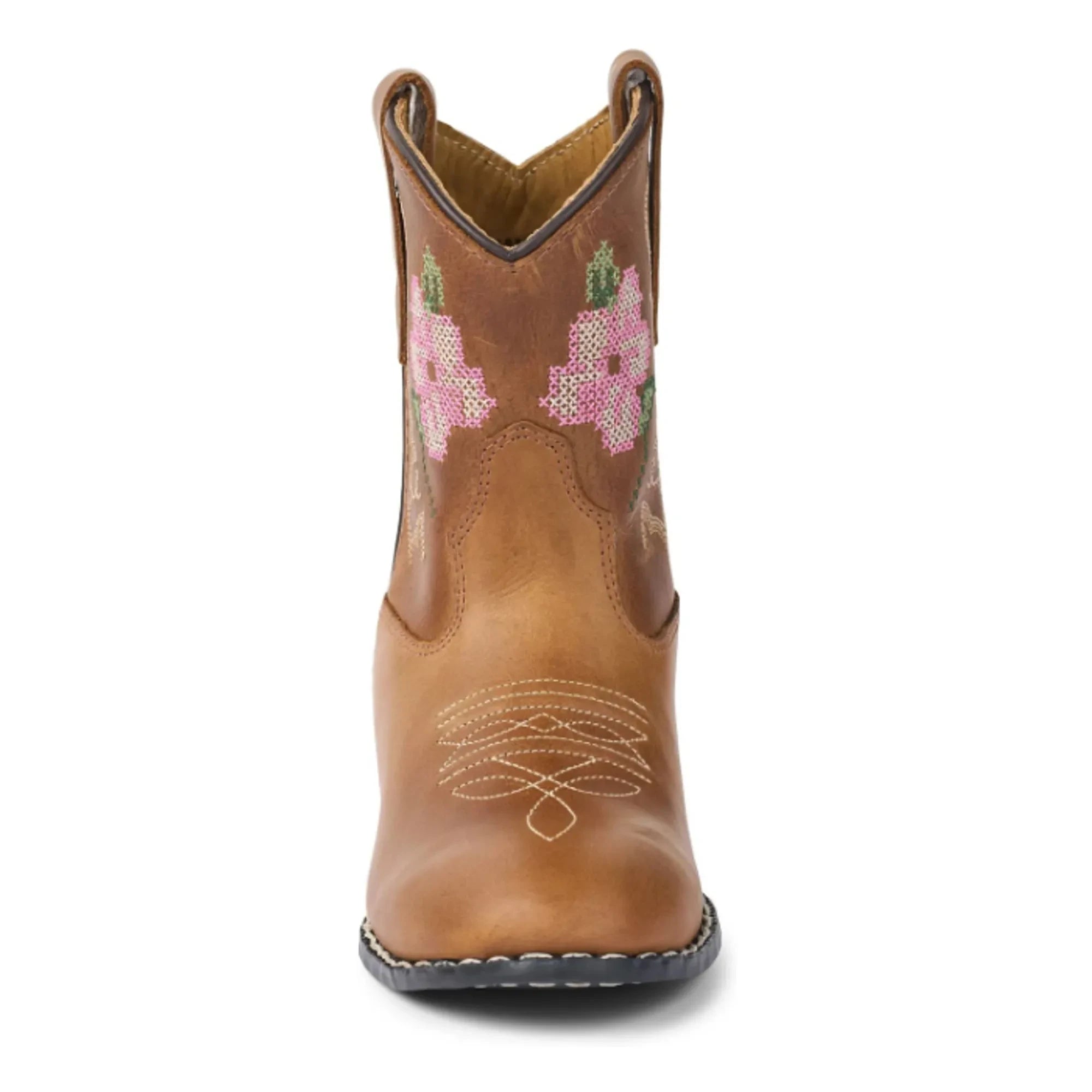 Copenhagen Colors - Niedrige Cowboystiefel Blumen - Copenhagen Colors X Bootstock | Cognac