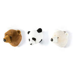 Wild & Soft - Bärenkopf Wandhaken - 3er Set