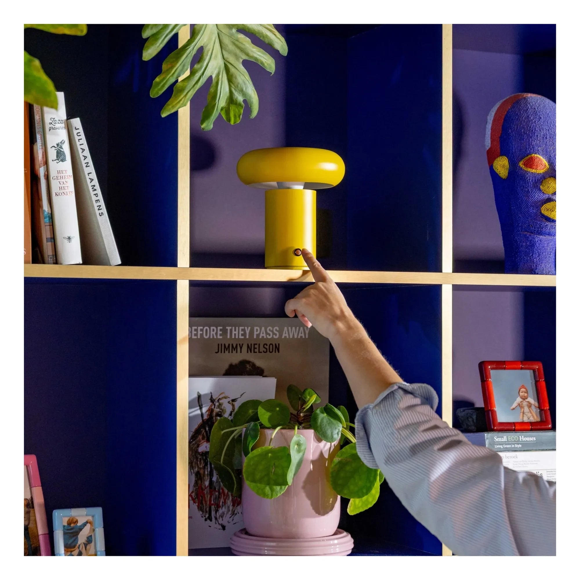 &Klevering - Glimpse tragbare Lampe | Gelb