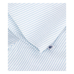 Petit Bateau - Seersucker Bio-Baumwoll Bluse und Shorts Set | Weiß