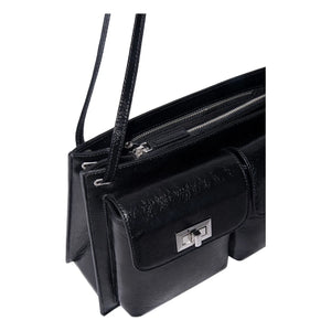 BY FAR – Billy Strukturiert Ledertasche | Schwarz