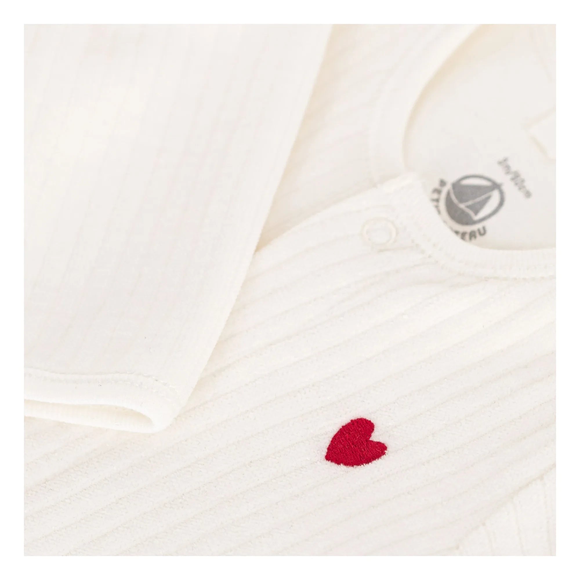 Petit Bateau - Fuchs Pyjama aus Bio-Baumwolle | Ecru