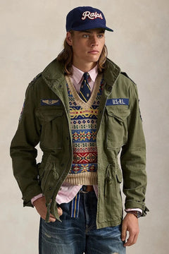 Polo Ralph Lauren Herren Baumwoll-Übergangsjacke Icnc Fld Jkt Lined Field