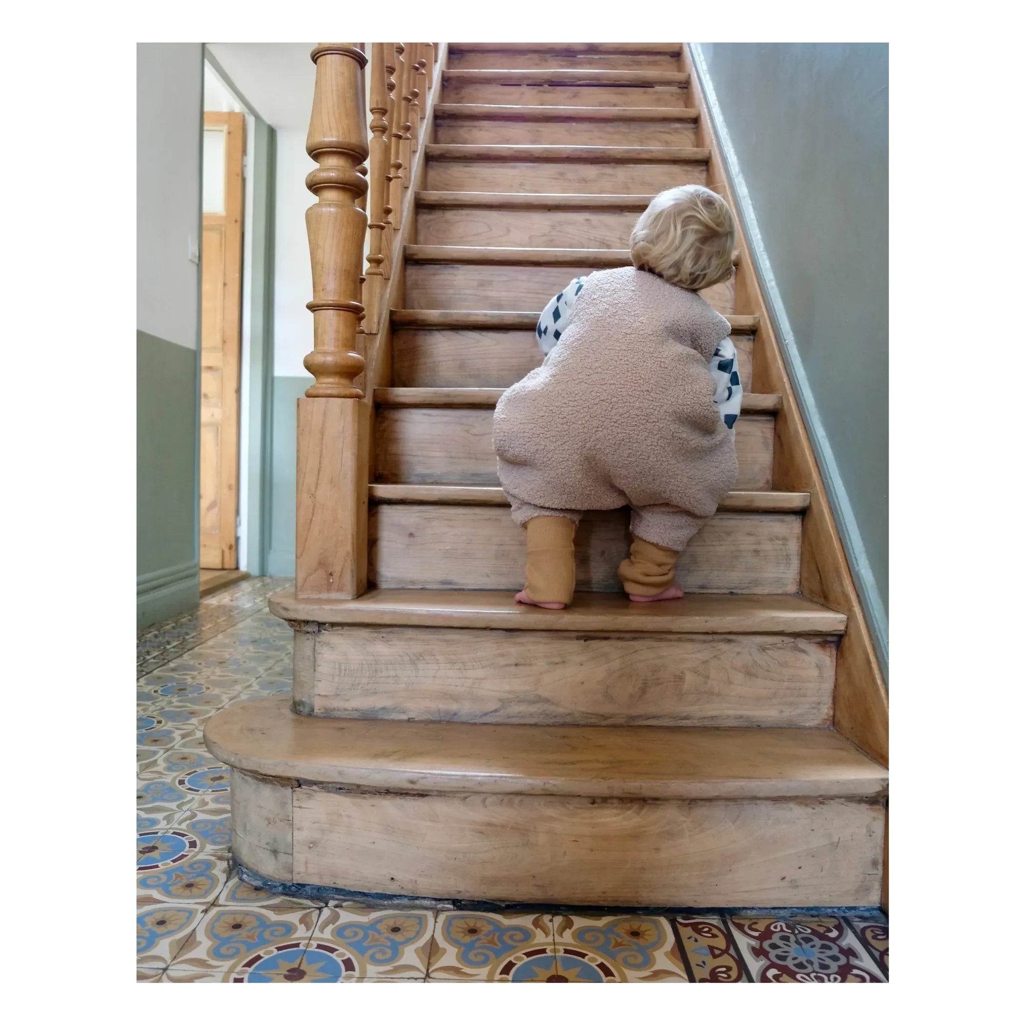 Tante Reine - Fußsack aus Bio-Baumwolle Teddy | Sand