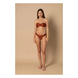Alma Deia - Blake Bandeau Top | Terrakotta