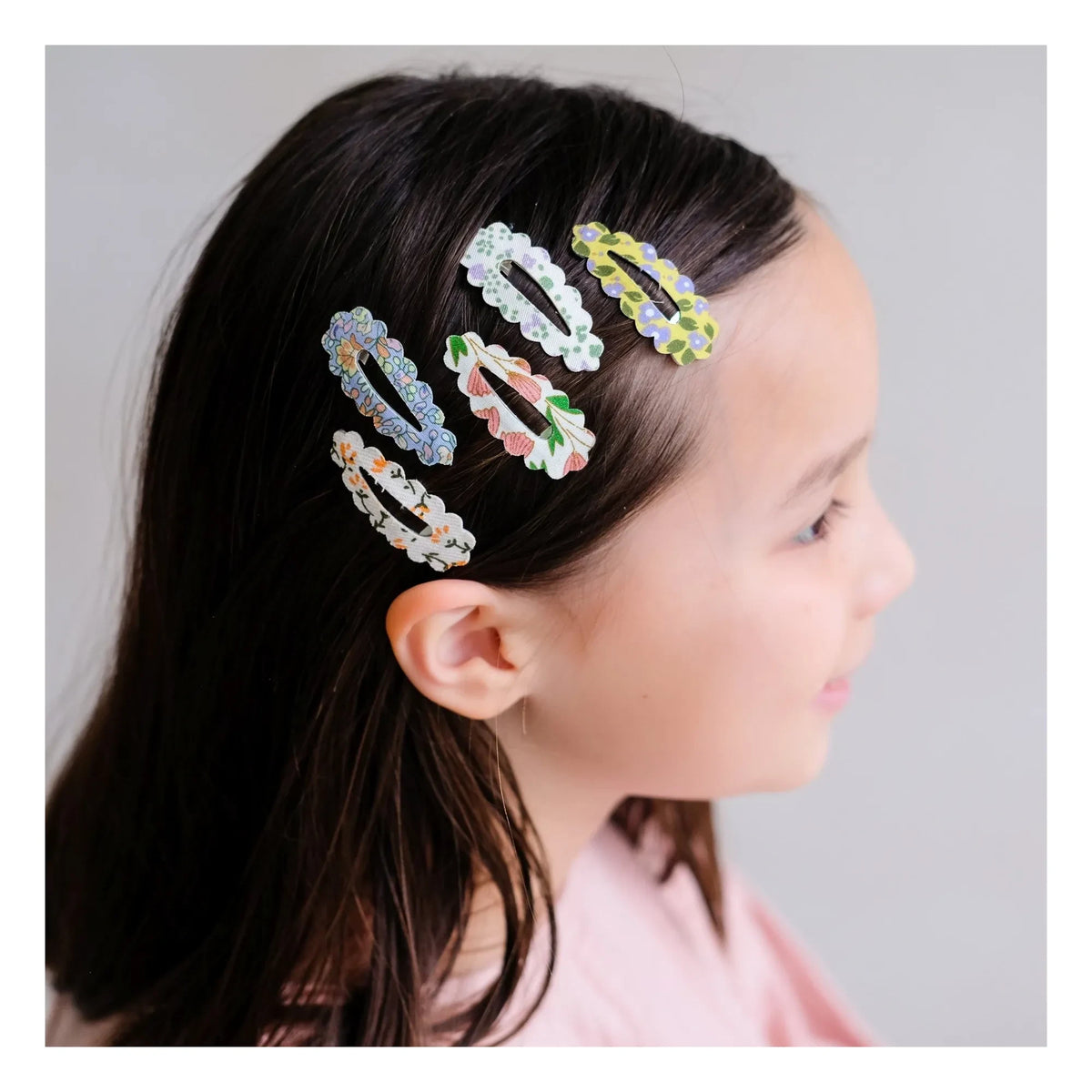 Mimi & Lula - 5-teiliges Frühlings-Feston-Haarspangen-Set | Ecru