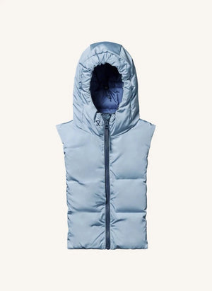 Fudoon - Wendbare Kapuzen-Daunenjacke | Eisblau