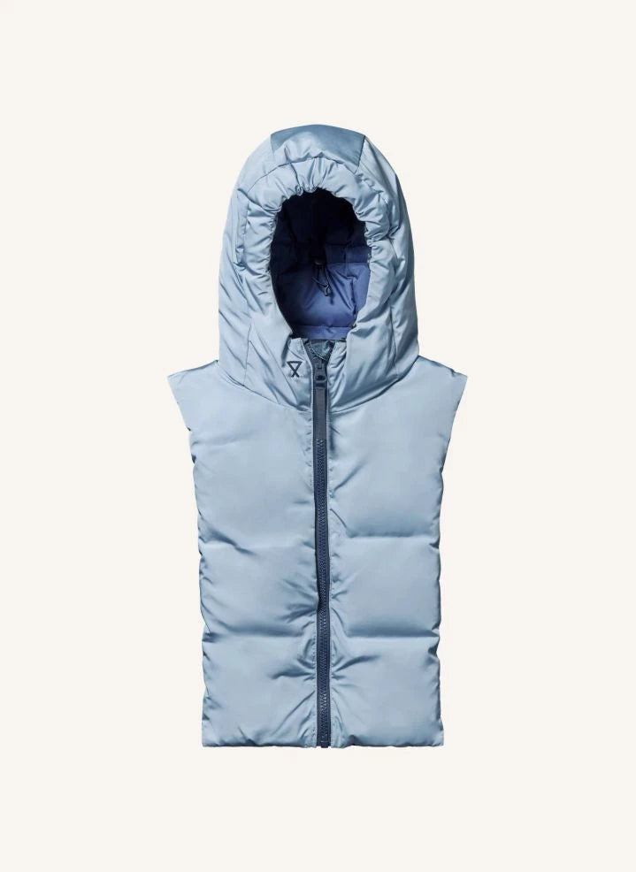 Fudoon - Wendbare Kapuzen-Daunenjacke | Eisblau