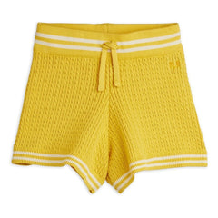 Mini Rodini - Strickshorts aus Bio-Baumwolle | Gelb